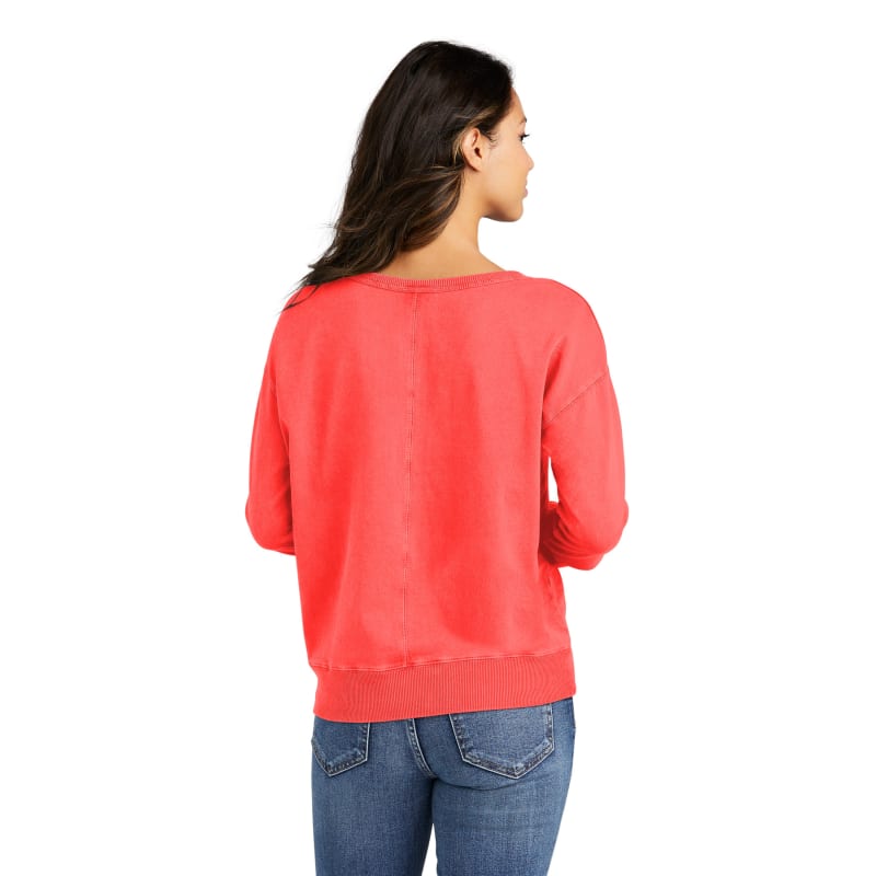 Port & Company Women's Beach Wash Garment-Dyed V-Neck Sweatshirt, custom hoodie or sweatshirt with logo imprint 20