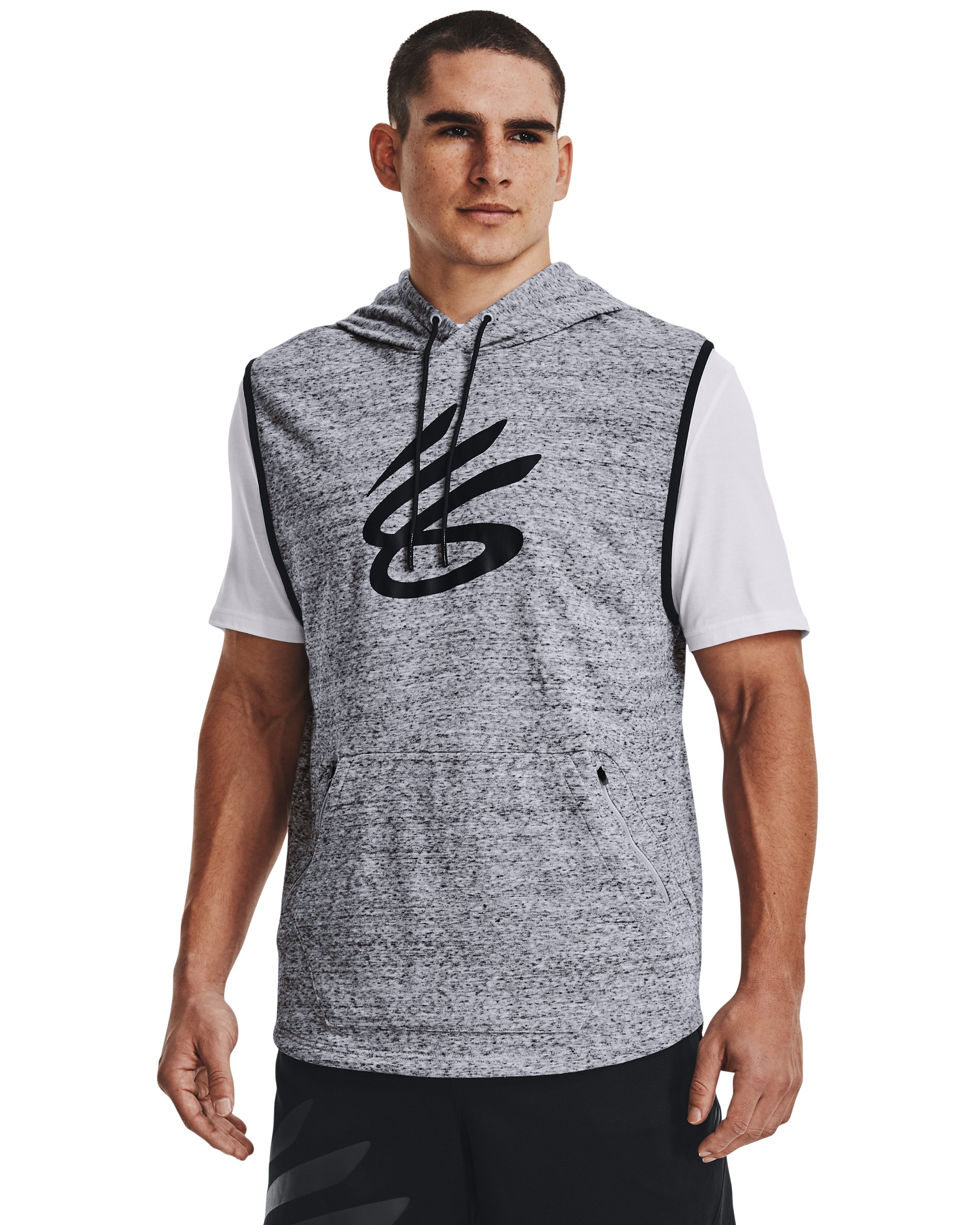 Curry Sleeveless Men's Hoodie, custom hoodie or sweatshirt with logo imprint 2