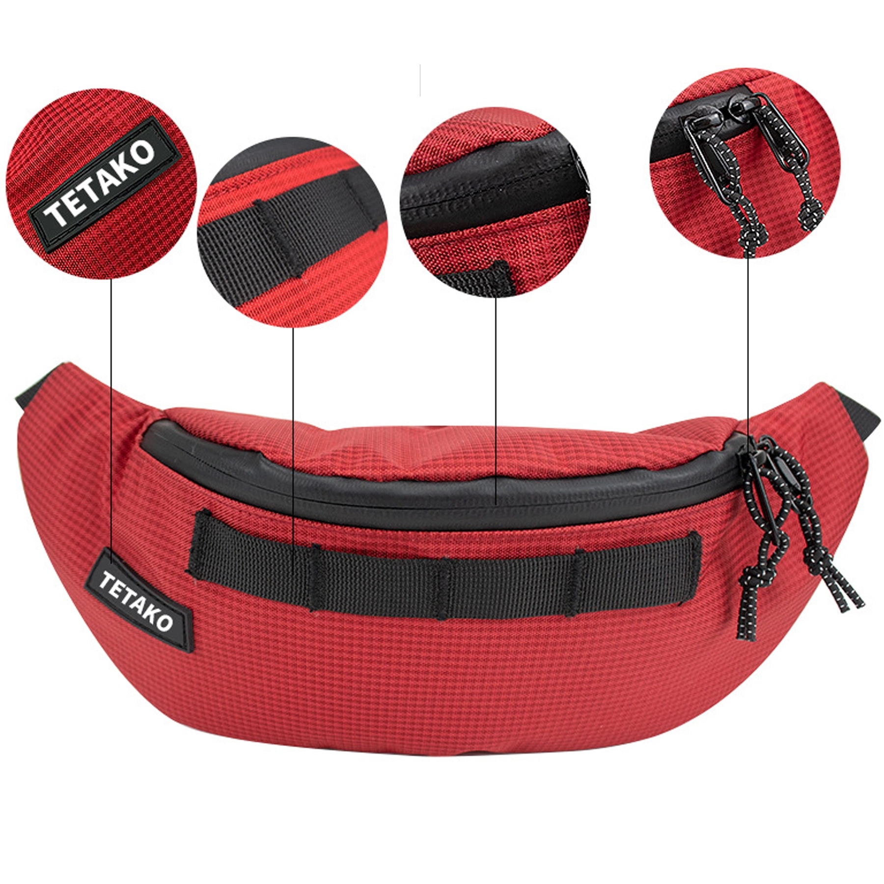 Large Crossbody Fanny Pack Pockets Running Casual Hands-Free 10