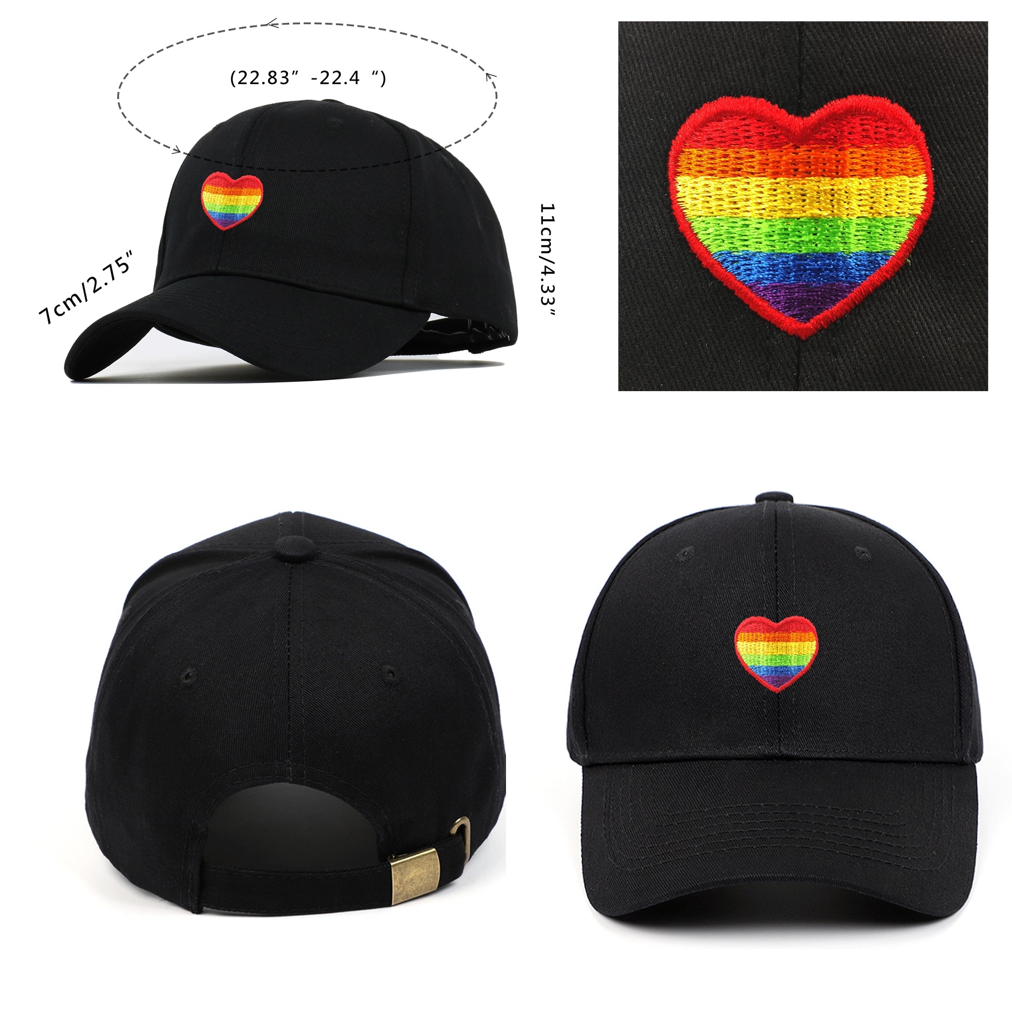 Embroidered Pride Hat LGBT Cap 2