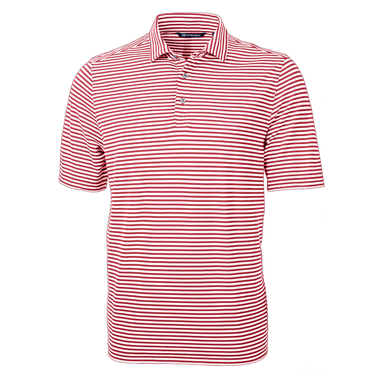 Cutter & Buck Virtue Eco Pique Stripe Recycled Men's Polo 1