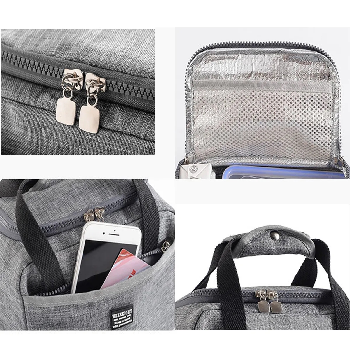 Reusable Functional Thermal Insulated Tote Bag with Handle 3