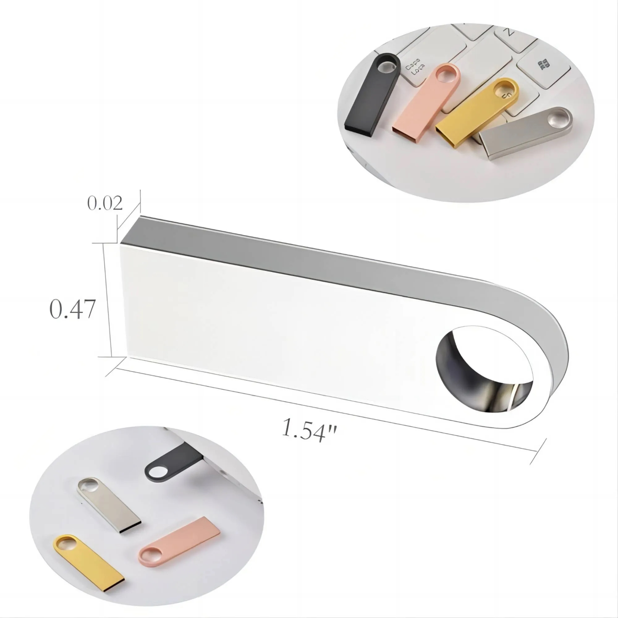 MOQ 20 Metal 8GB Flash Drive 1