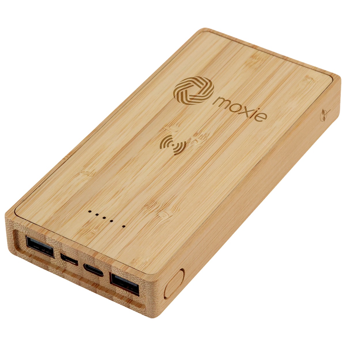 Bamboo 10,000mAh Solar/Wireless Powerbank 22