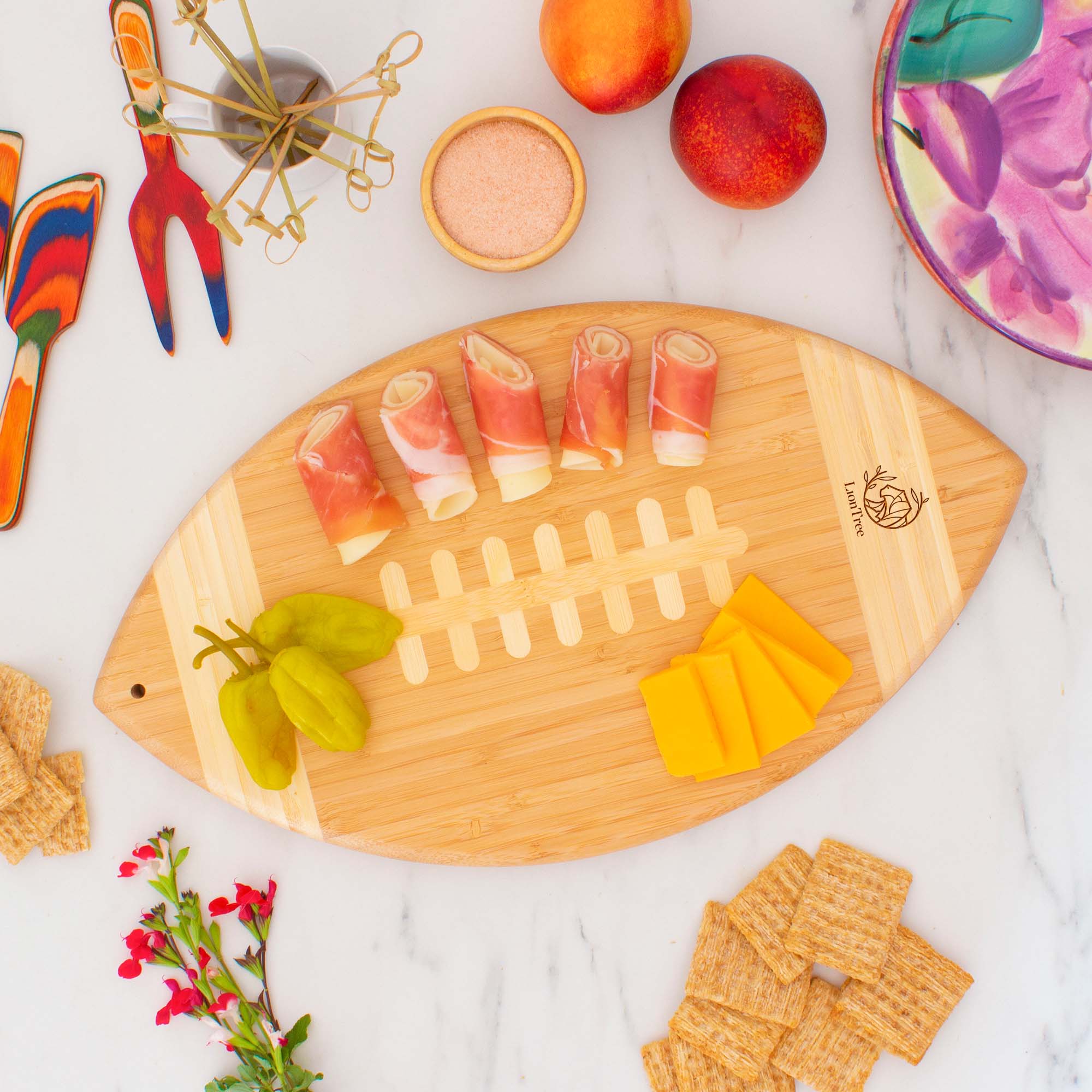 Football Shaped Serving and Cutting Board 3