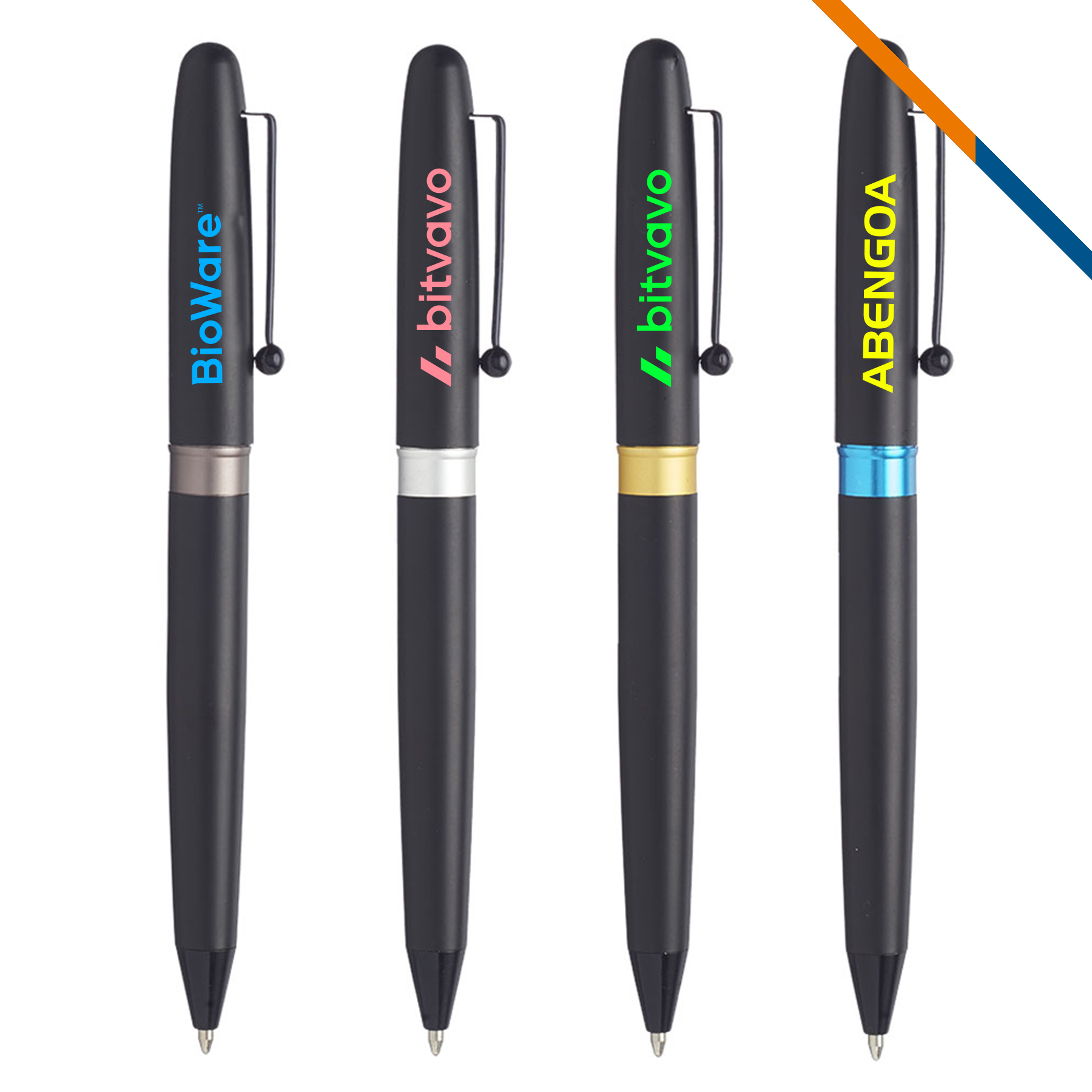 Rister Metal Barrel Ballpoint Pens 2