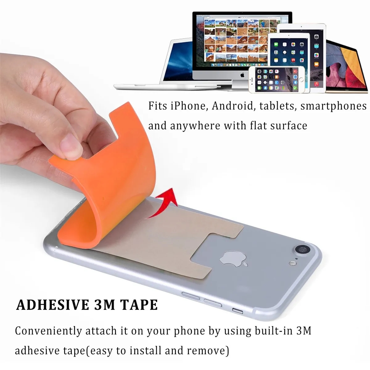 Adhesive Cell Phone Wallet 2