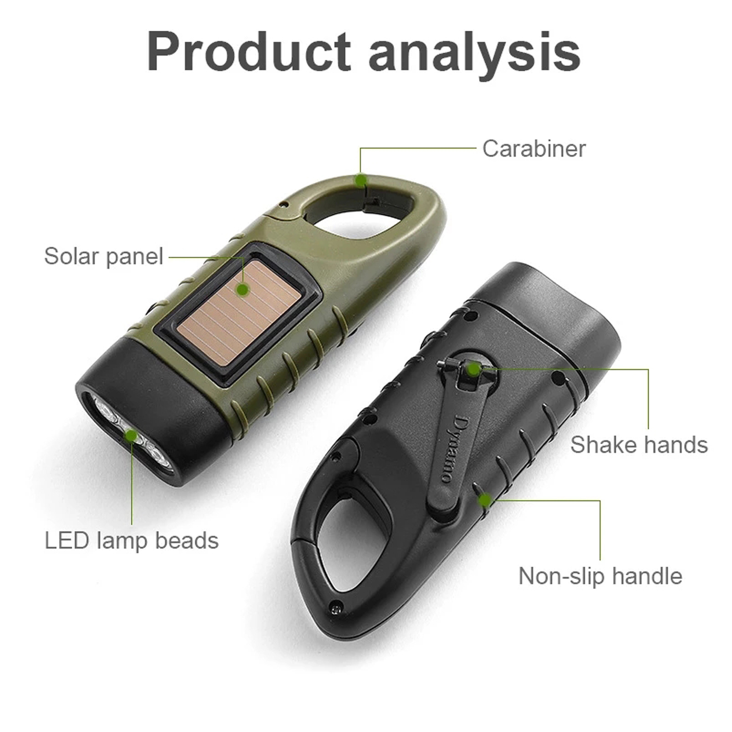 Solar Keychain Flashlight 2