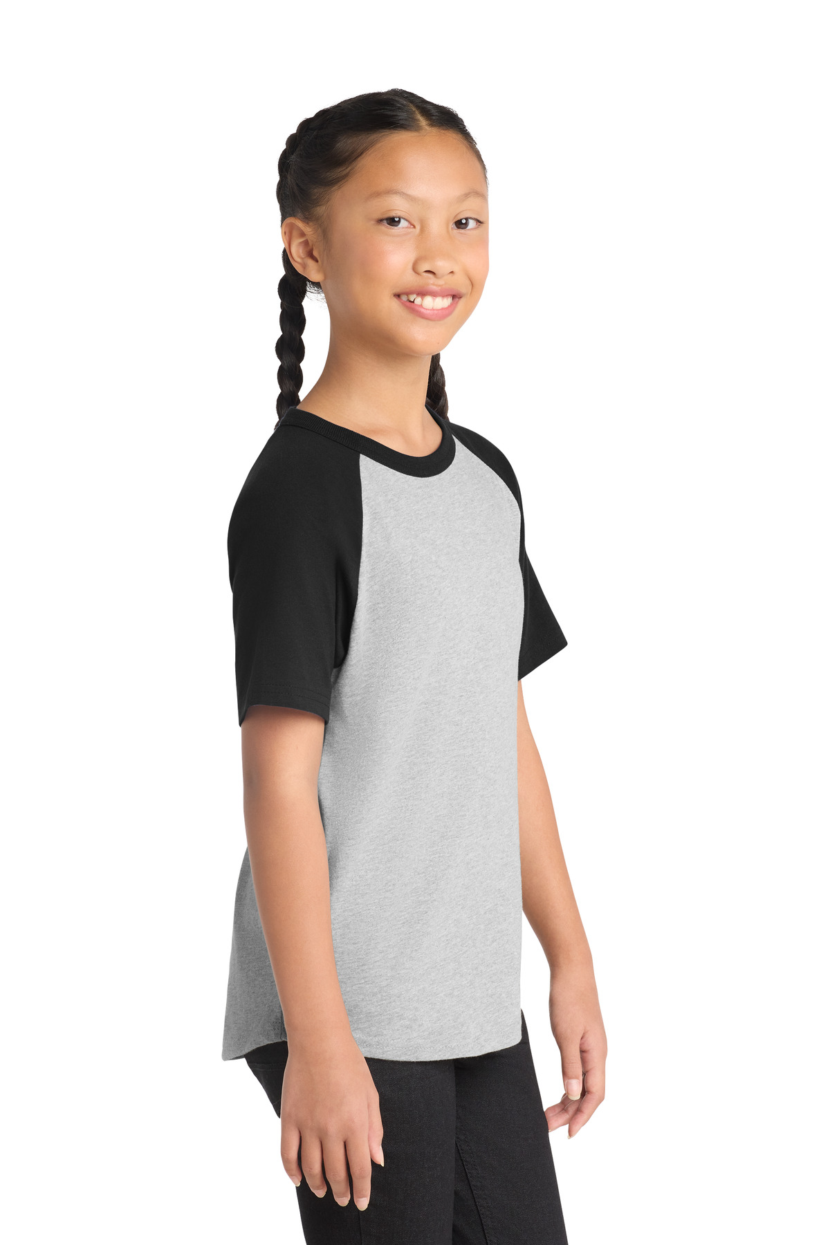 Sport-Tek Youth Short Sleeve Colorblock Raglan Jersey. YT201 5