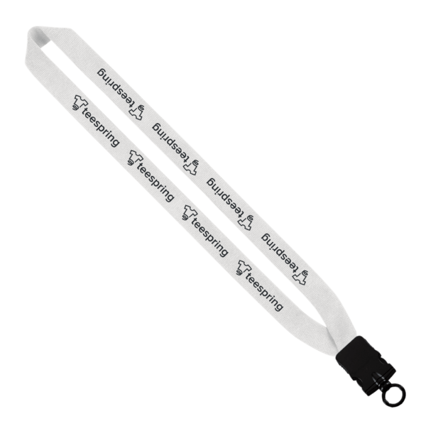 1" Cotton Lanyard with Plastic Snap-Buckle Release & O-Ring 17