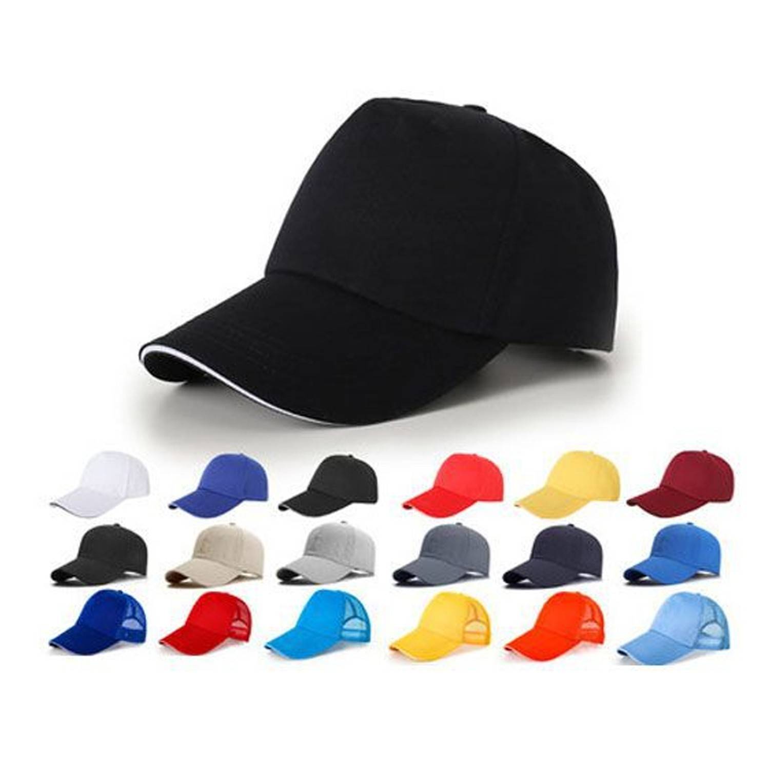 Cotton Strap Stretch Polyester Air 6 Panel Thin Baseball Cap 2