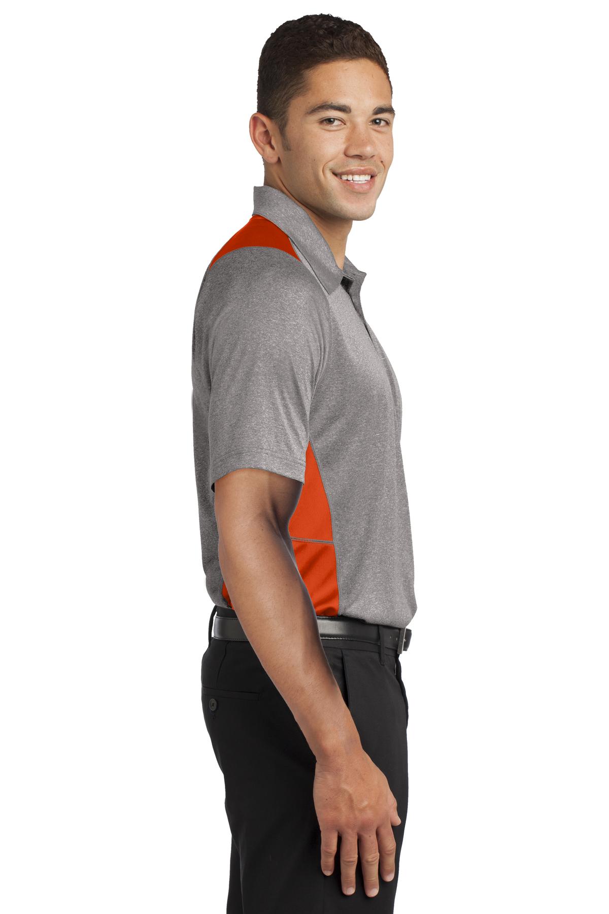 Sport-Tek® Heather Colorblock Contender Polo 3