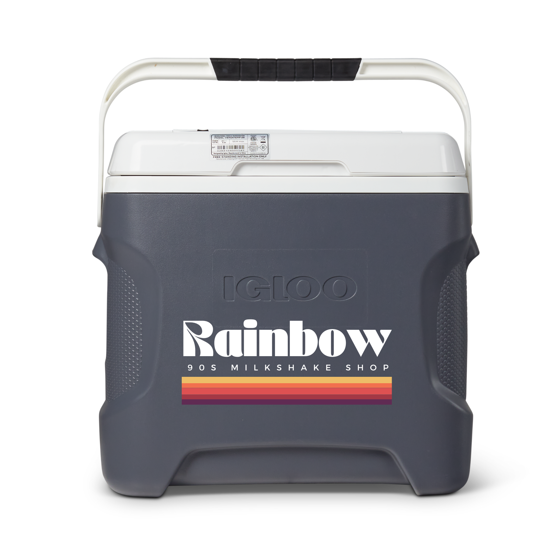 IGLOO VERSATEMP 28 QUART PORTABLE ELECTRIC BLANK* COOLER (Carbonite Gray)
