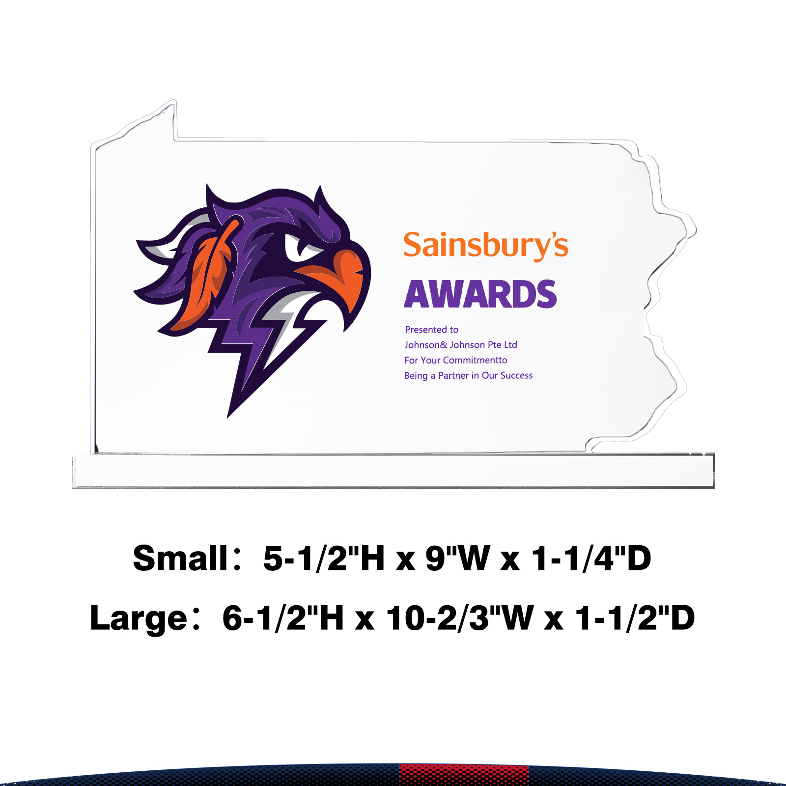 Sewee Pennsylvania Crystal Award 3