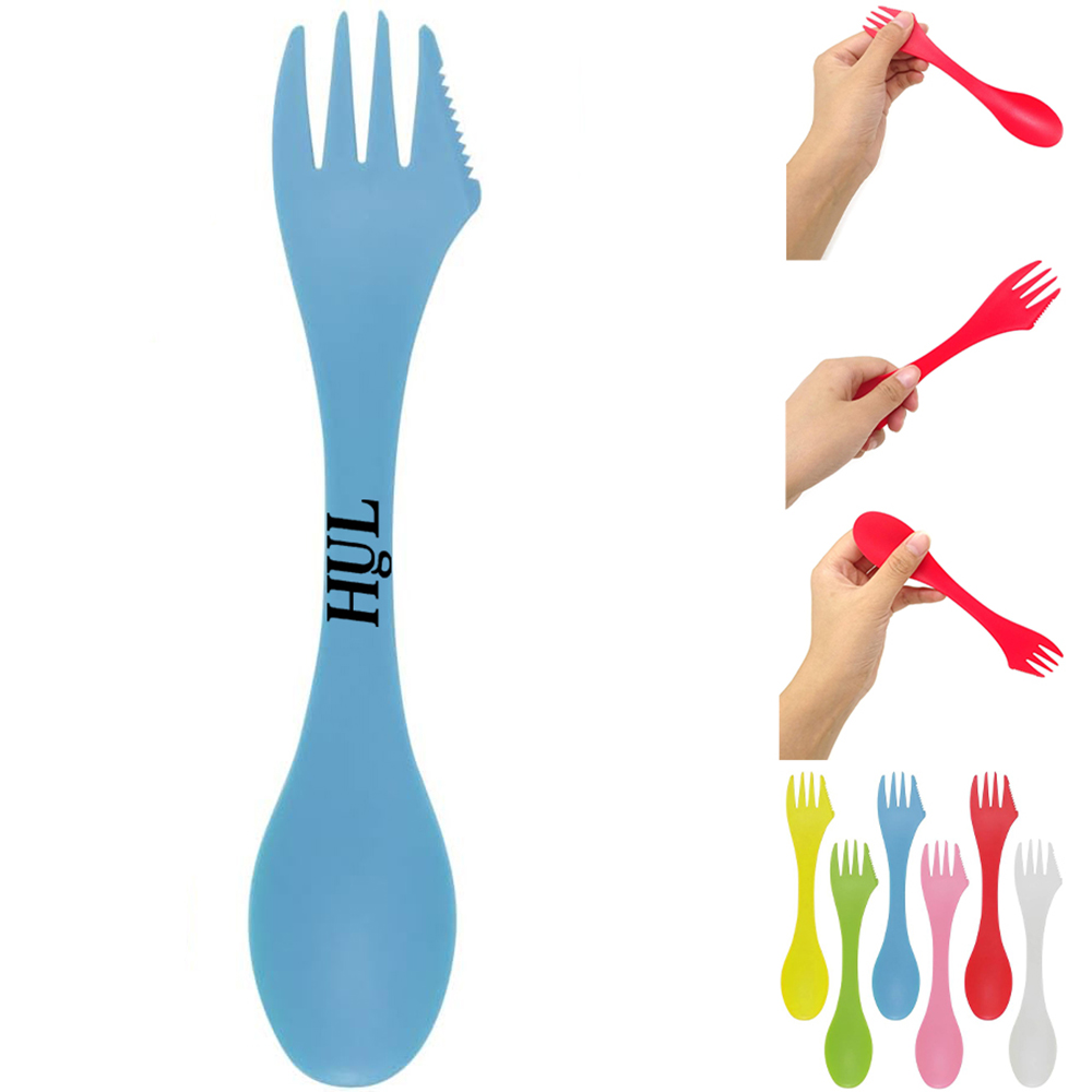 Plastic 3 in 1 Spoon Fork and Knife 5