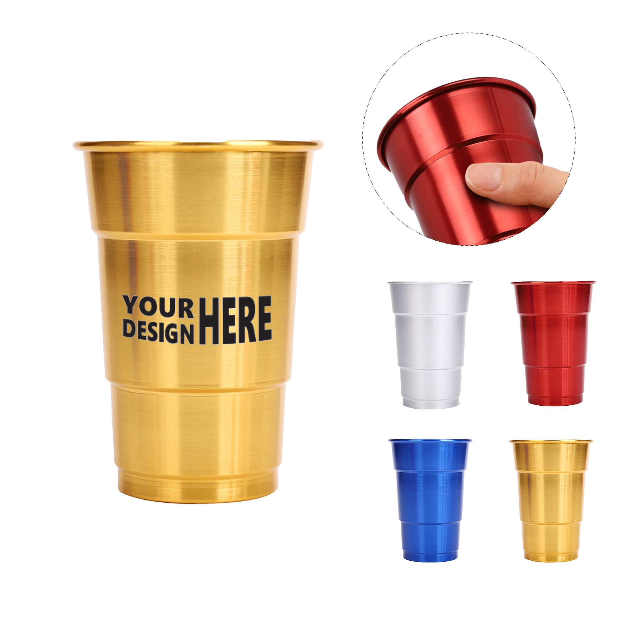 16oz Eco-Friendly Aluminum Cup 1