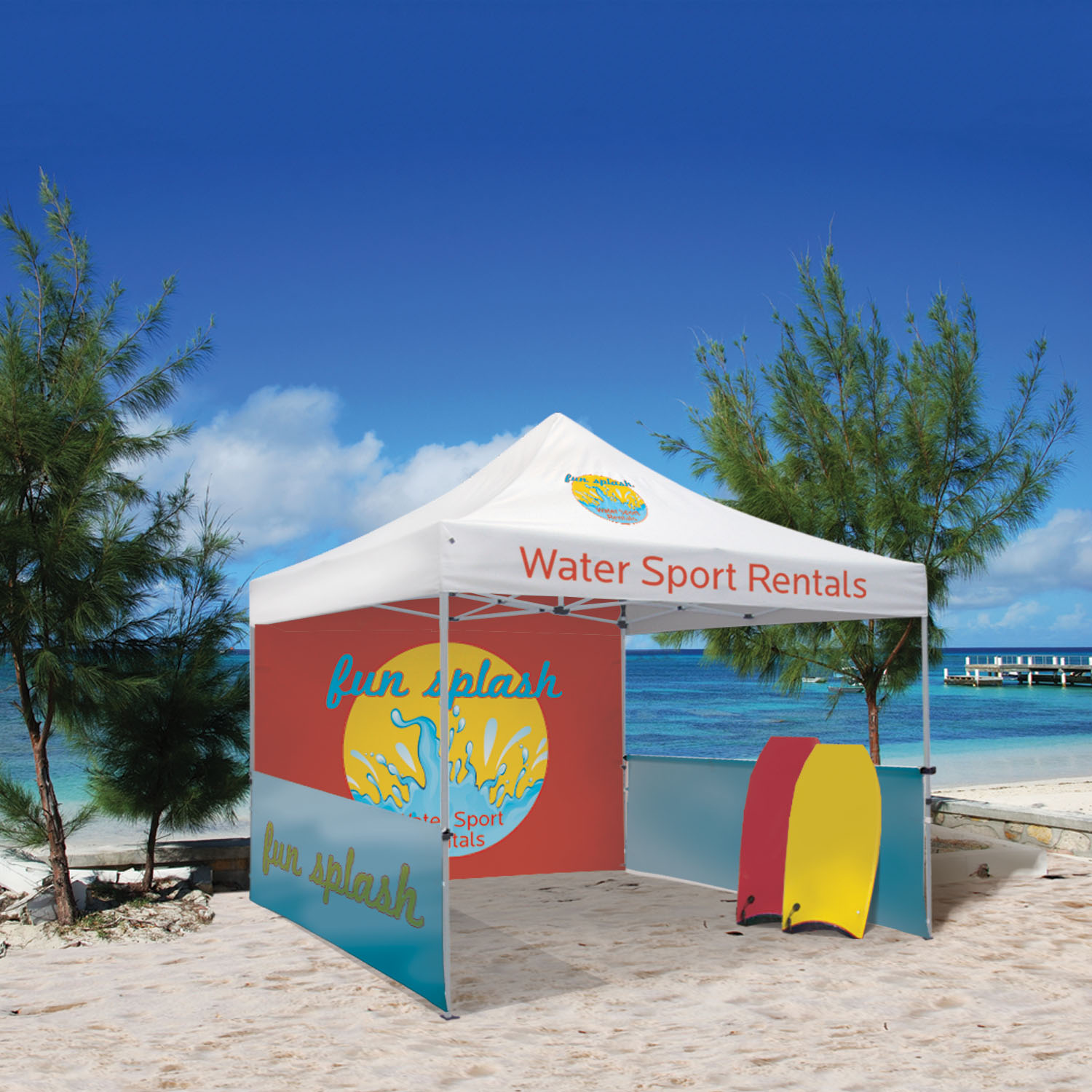10' Premium Tent Kit (Imprinted, 2 Locations) 8