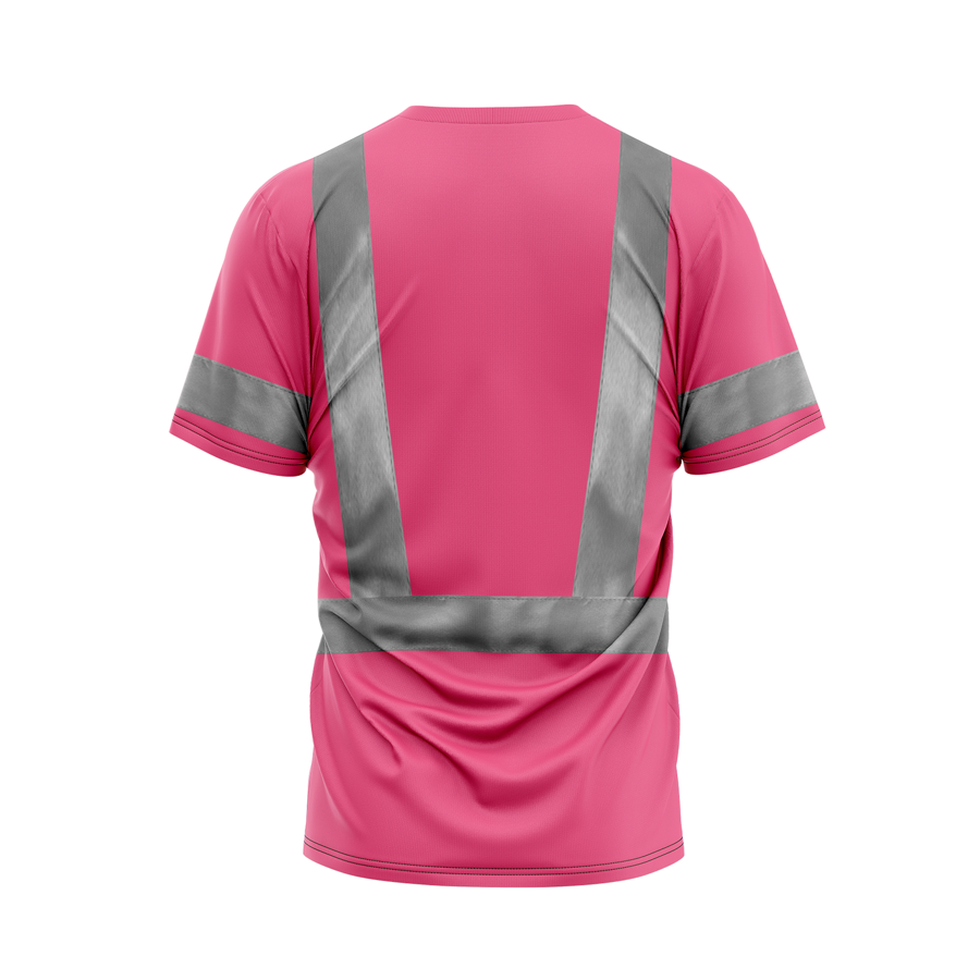 VISIPRO Short Sleeve Reflective Safety T-Shirt - Poly-Cotton Pique 3