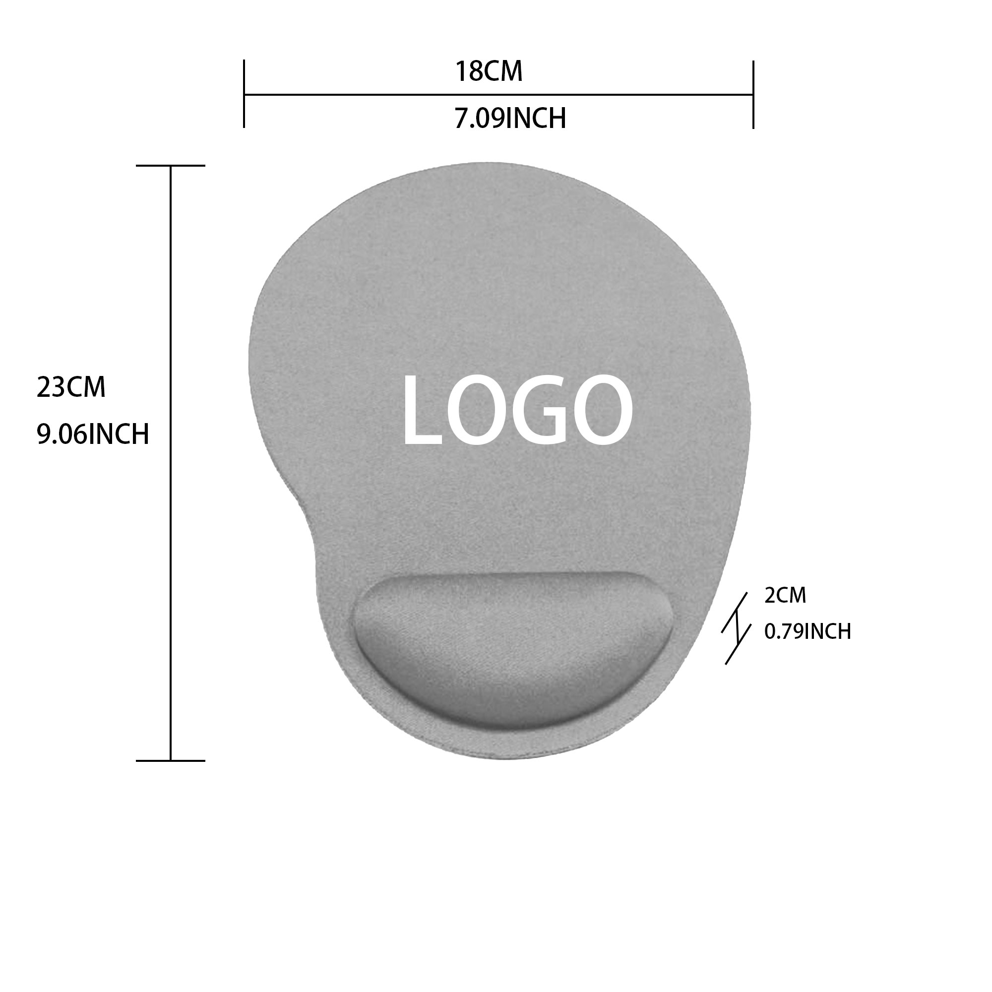 Durable Rubber Office Mouse Mat 3