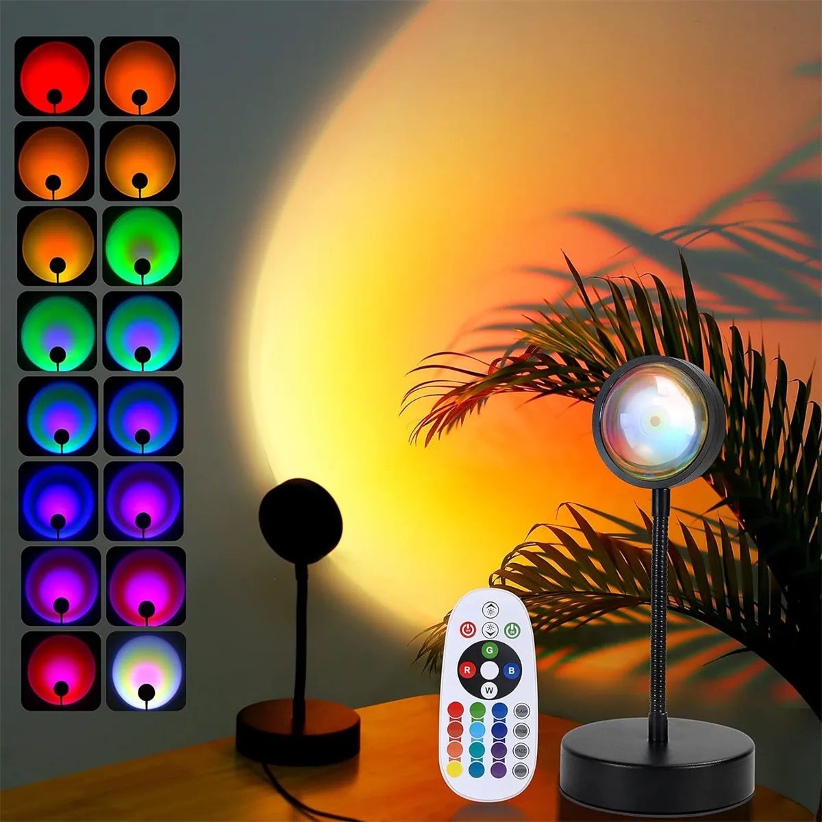 Sunset Projection Lamp with Remote 16 Colors 3