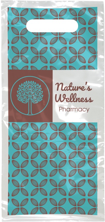 Digital Full Color 1-Sided Clear Plastic Bag (6" x 13")