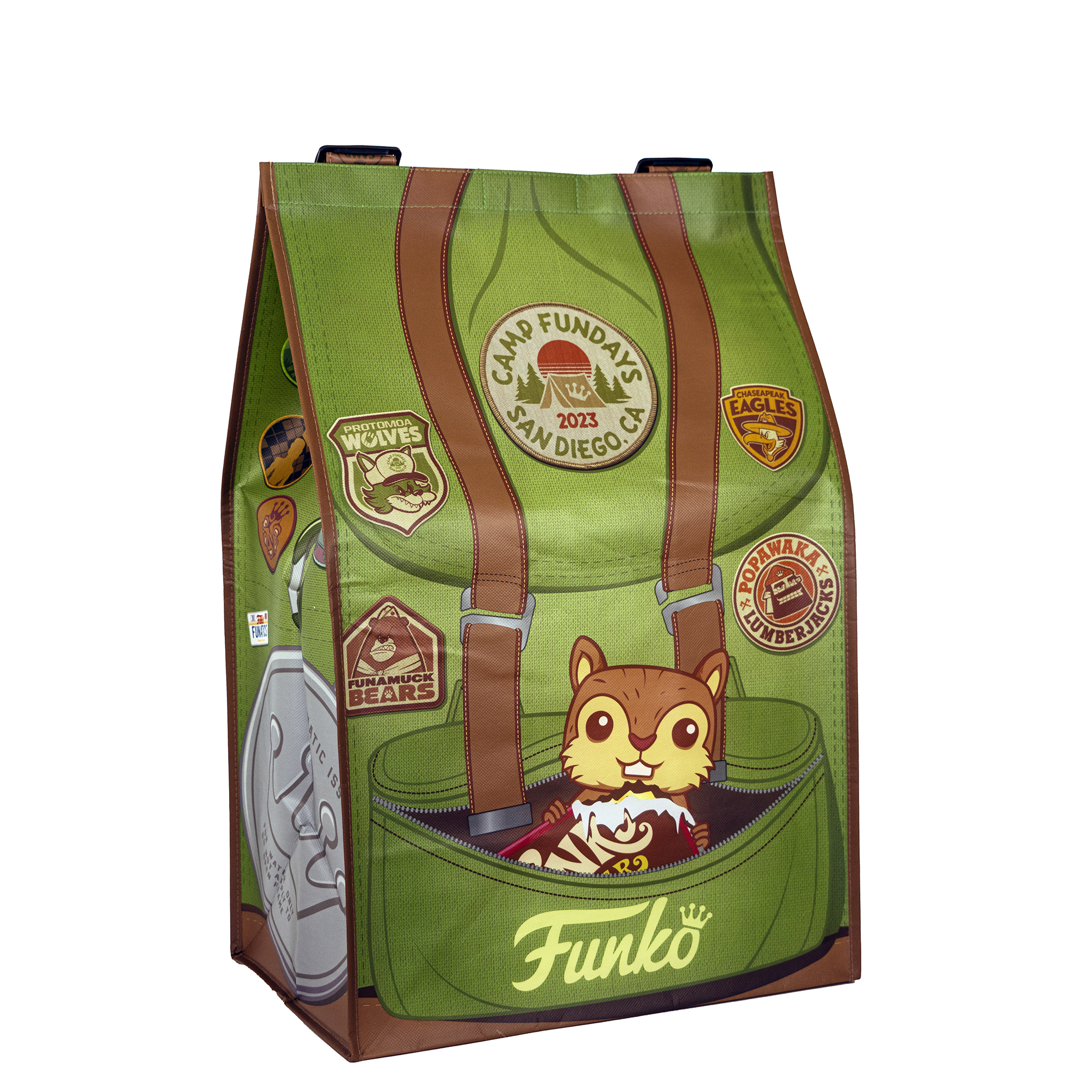 Premium Full-Color Tradeshow Backpack w/Printed Adjustable Shoulder Strap Velcro Closure 15.5x24x11 2