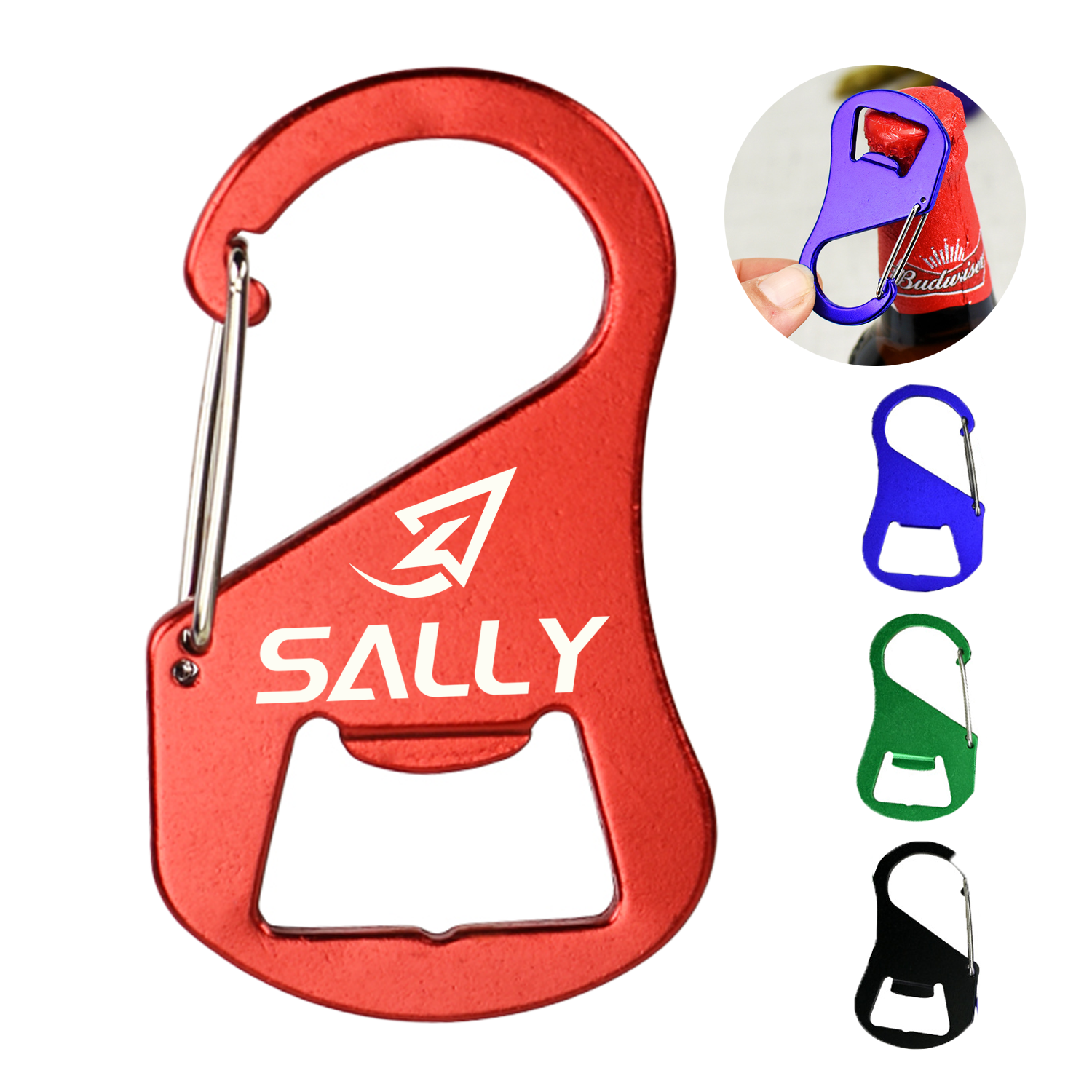 Aluminum Carabiner Bottle Opener 2