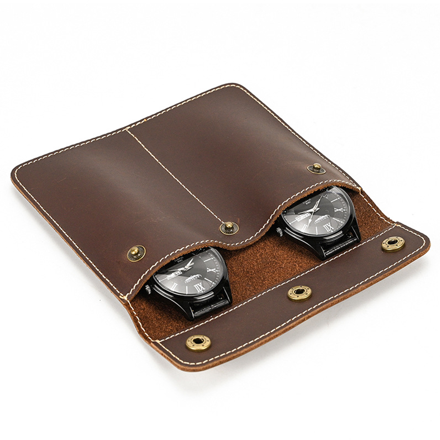 Genuine Leather Pouch for Watches 10