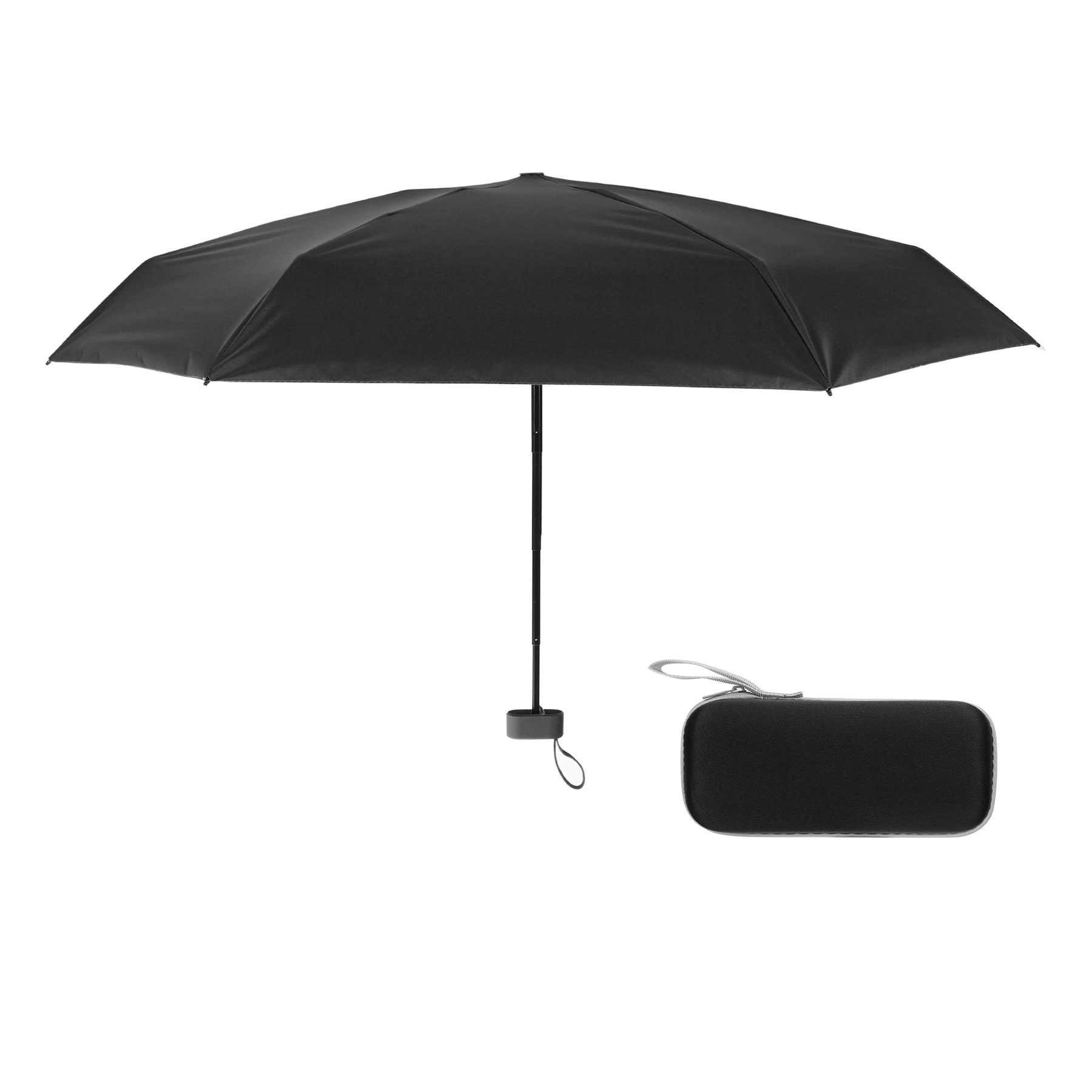 38" Arc Mini Folding Travel Umbrella with Case 6
