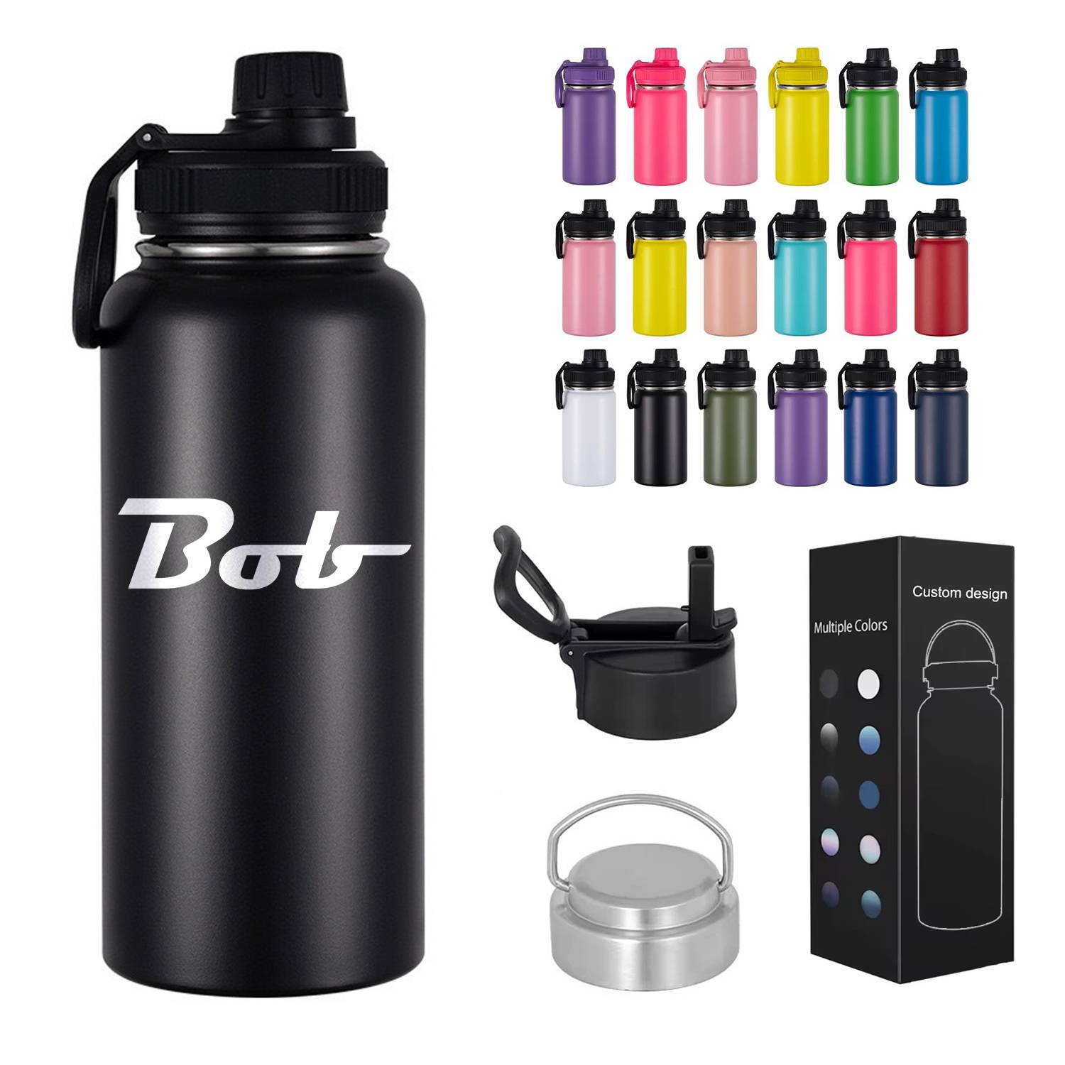 Cross-border stainless steel handheld car thermos cup.
