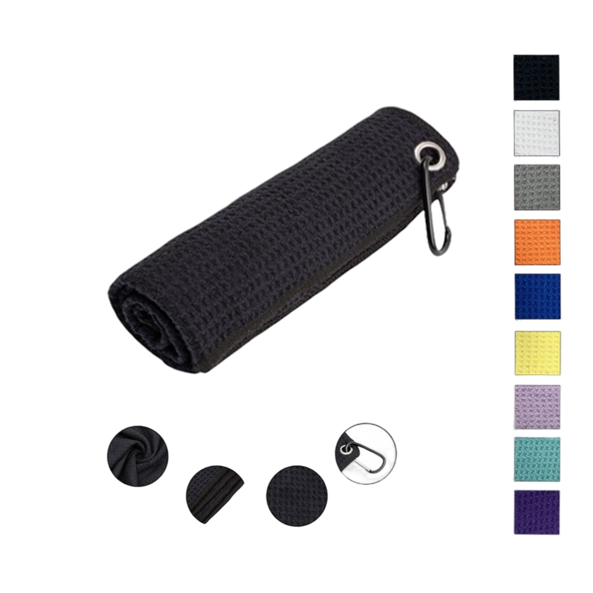 Microfiber Golf Towel with Carabiner Clip 3