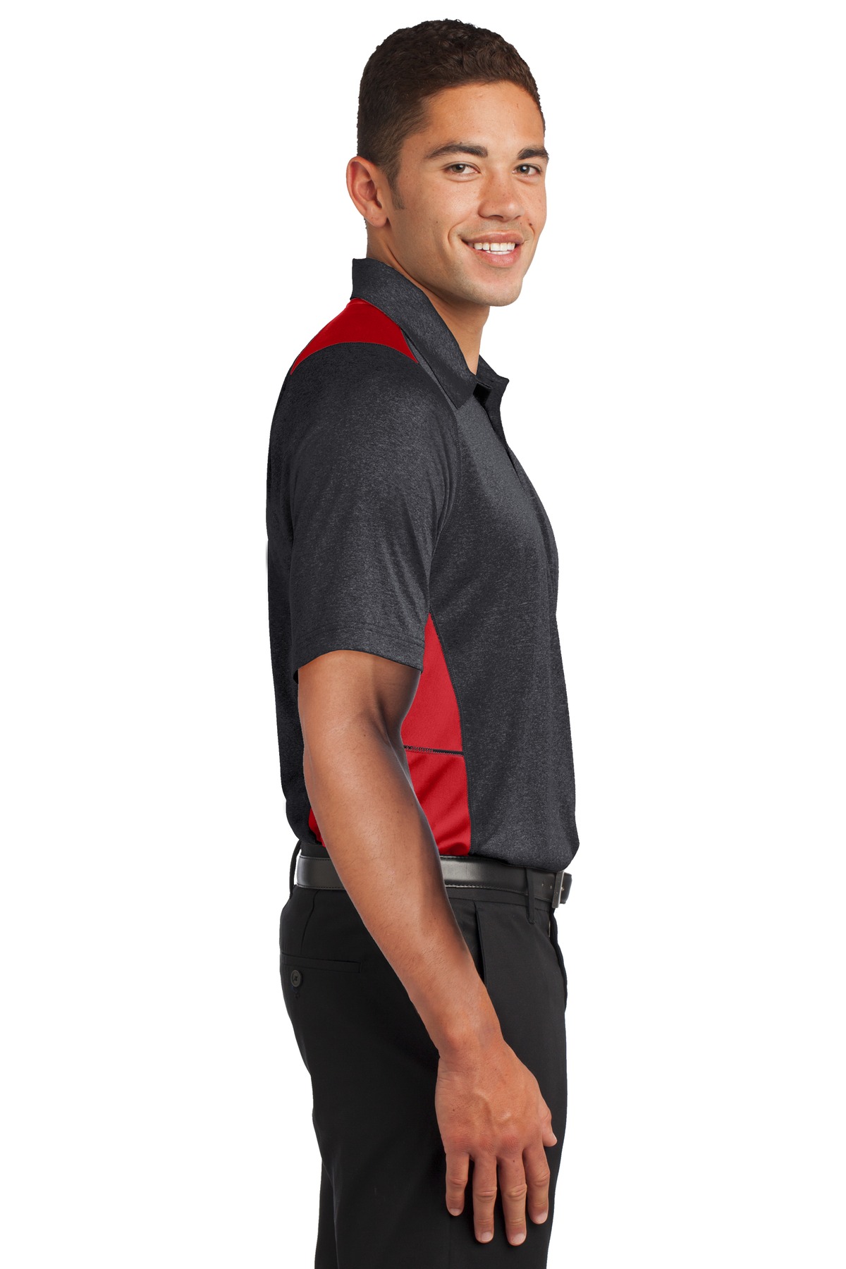 Sport-Tek® Heather Colorblock Contender Polo 36