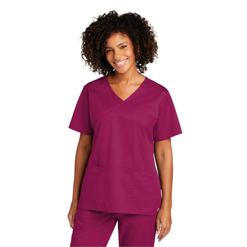 WonderWink Women's WorkFlex Mock Wrap Top 14