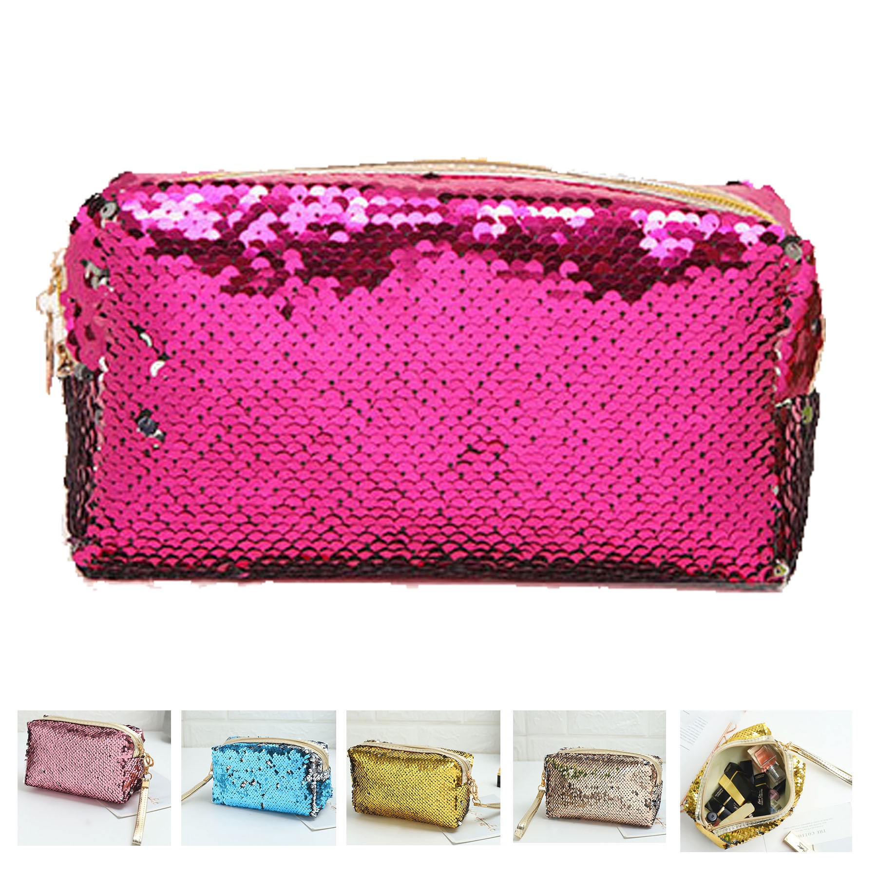 Mermaid Sequin Cosmetic Bag 2