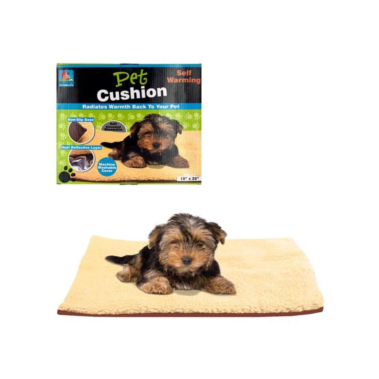 Self-Warming Pet Cushions - No Cords 18" x 25" 2