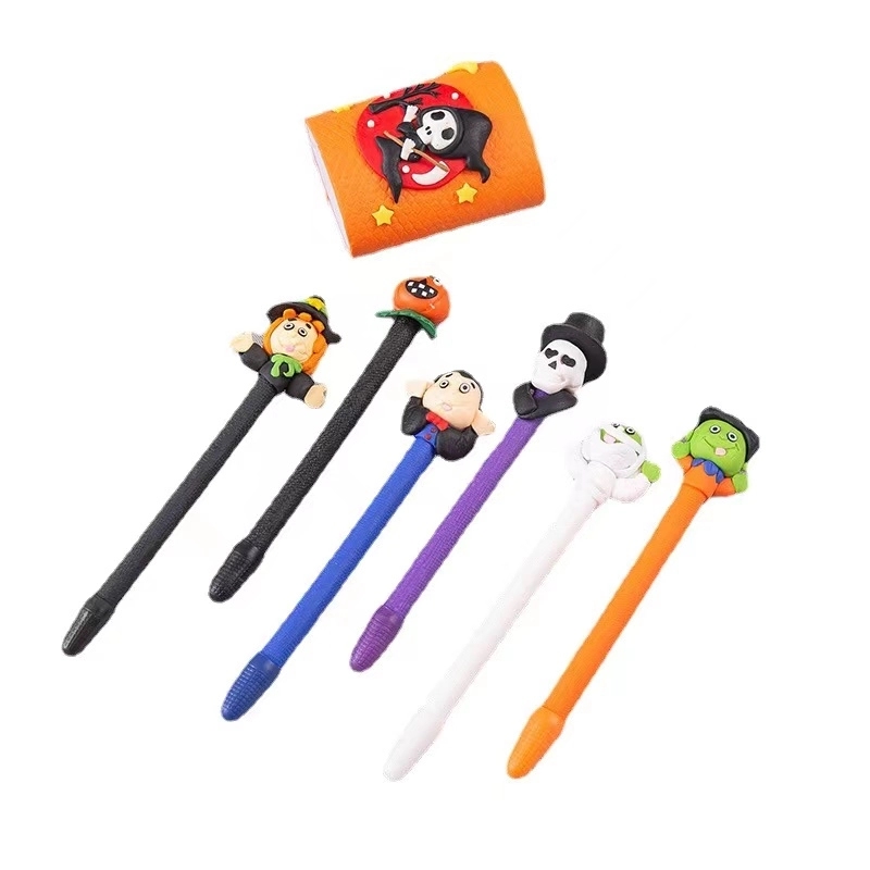 Halloween Pumpkin Witch Skull Heads Ghost Pen 8
