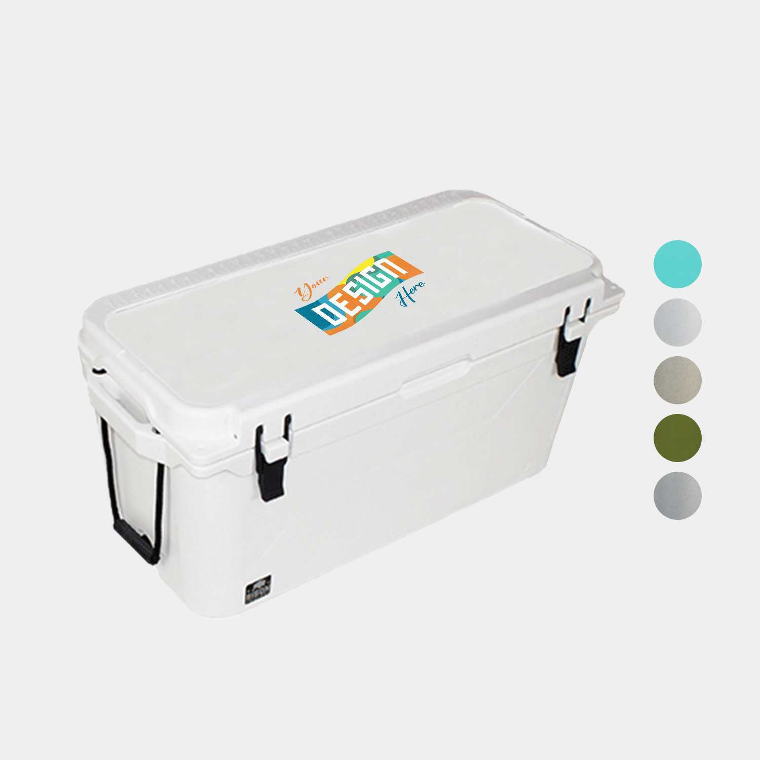 75 QT Bison® USA-Made Hard Cooler Ice Chest (37.75" x 17.625" x 18") 2