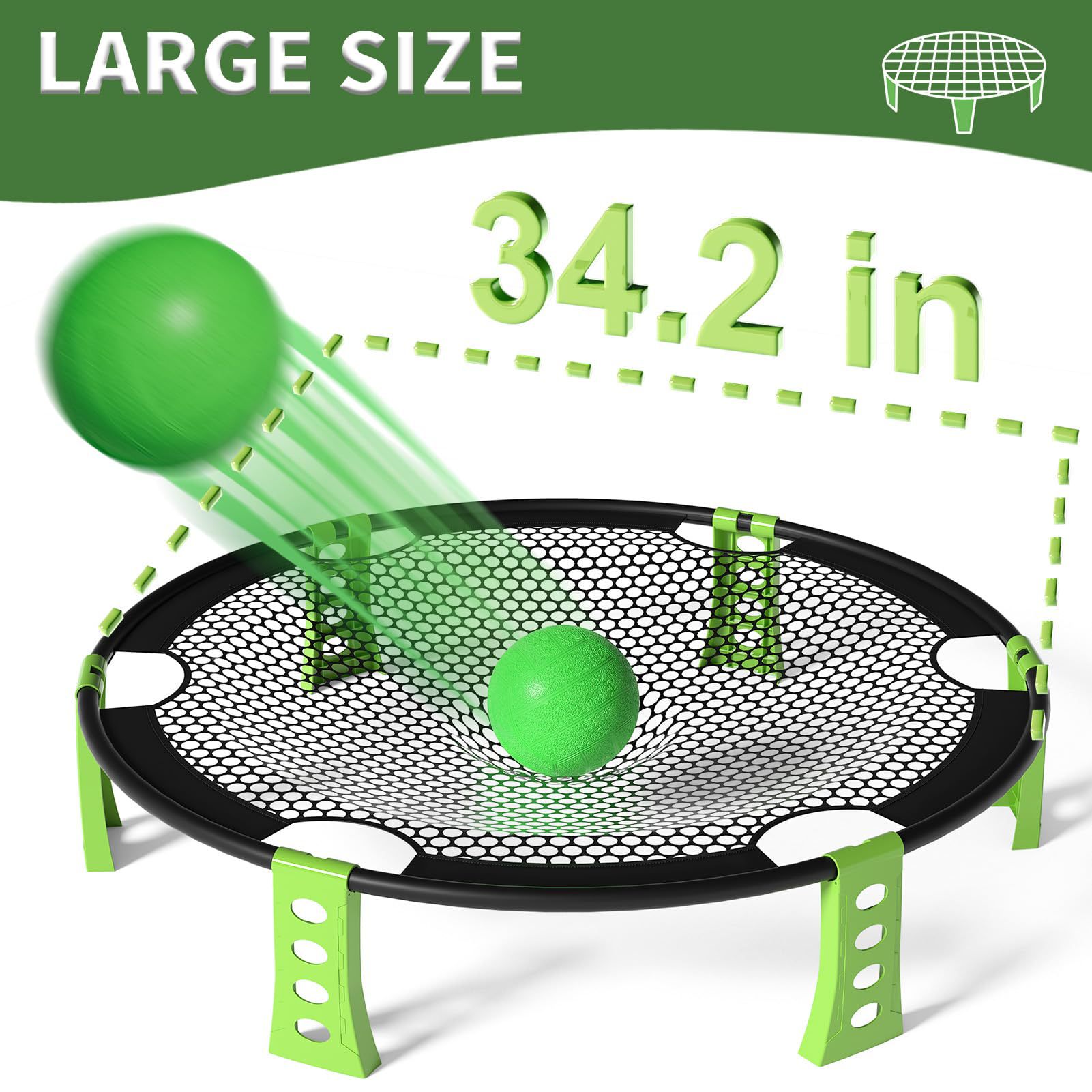 Beach Yard Lawn Backyard Roundnet ball net Games Set 2