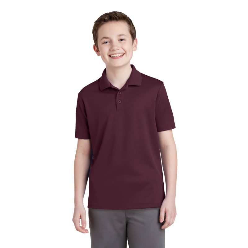 Sport-Tek Youth PosiCharge RacerMesh Polo. 28