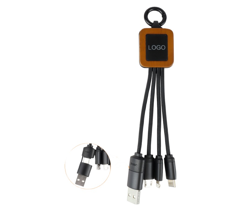 6 inch Eco-friendly LED Multifunction Type-C Charging Cable 3