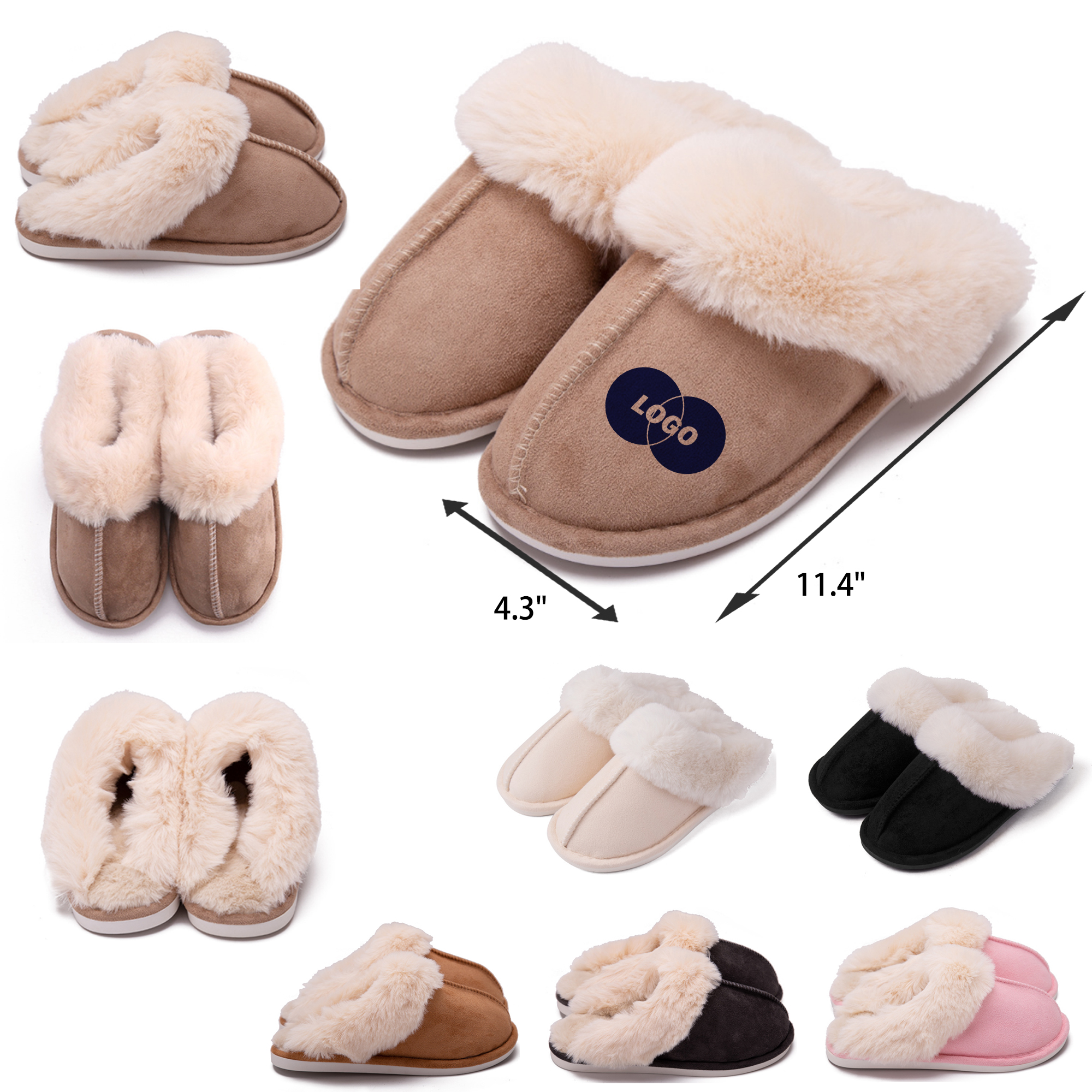 Stylish Home Warm Plush Slippers 4