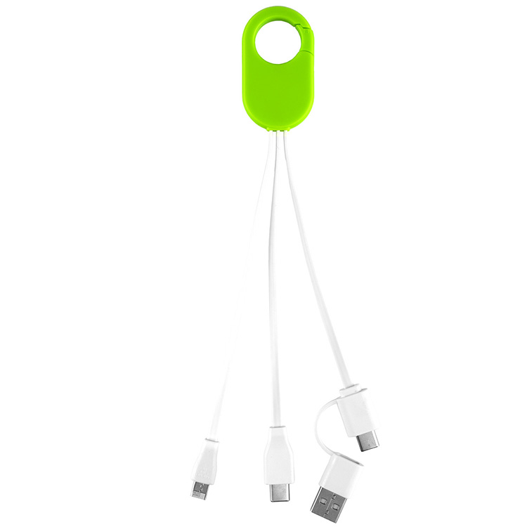 "WEBER" 5-in-1 Cell Phone Charging Cable with Carabiner Clip 13