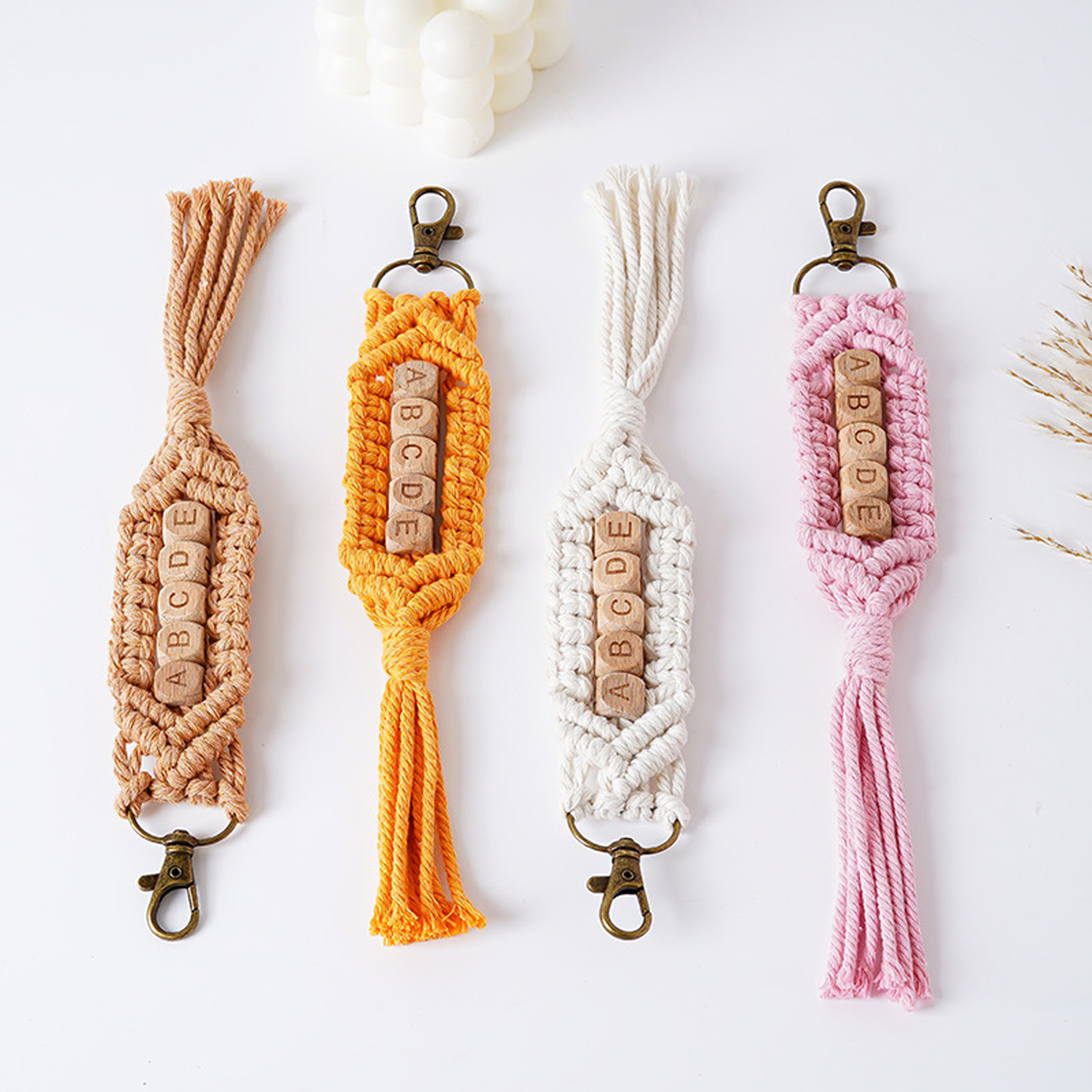 Colorful woven keychain 3