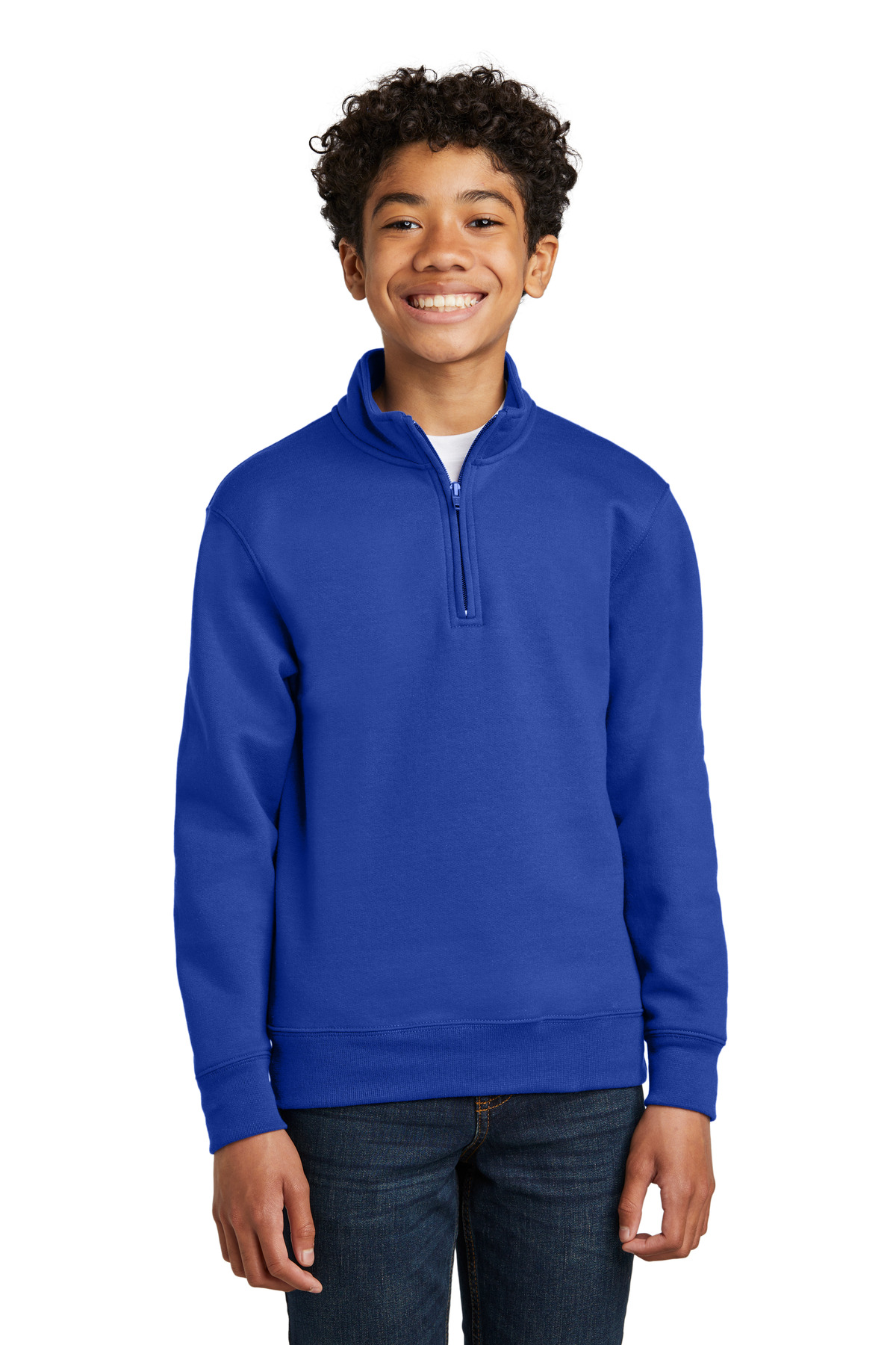 Port & Company® Youth Core Fleece 1/4-Zip Pullover Sweatshirt 18