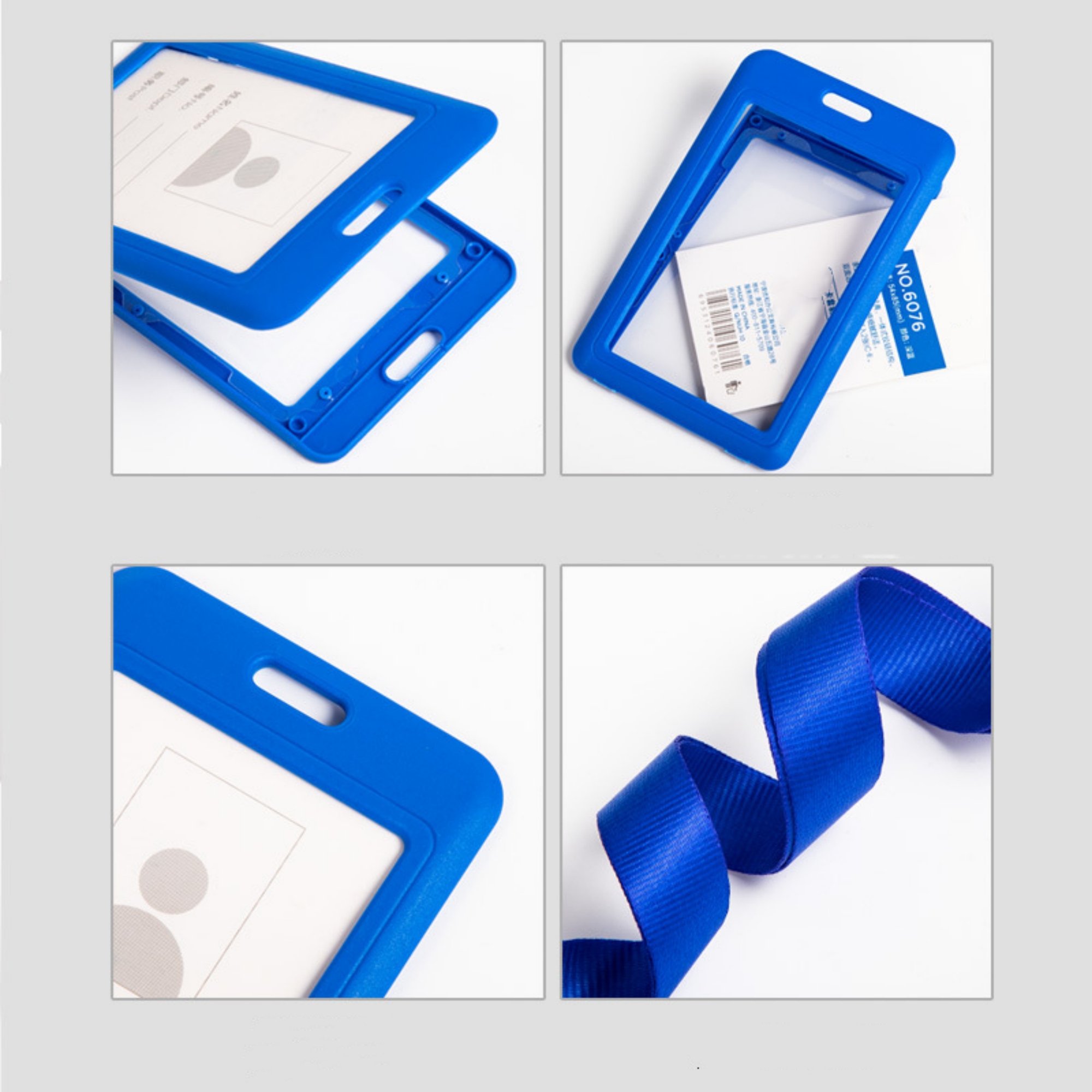 Vertical ID Badge Holder With Lanyard 3