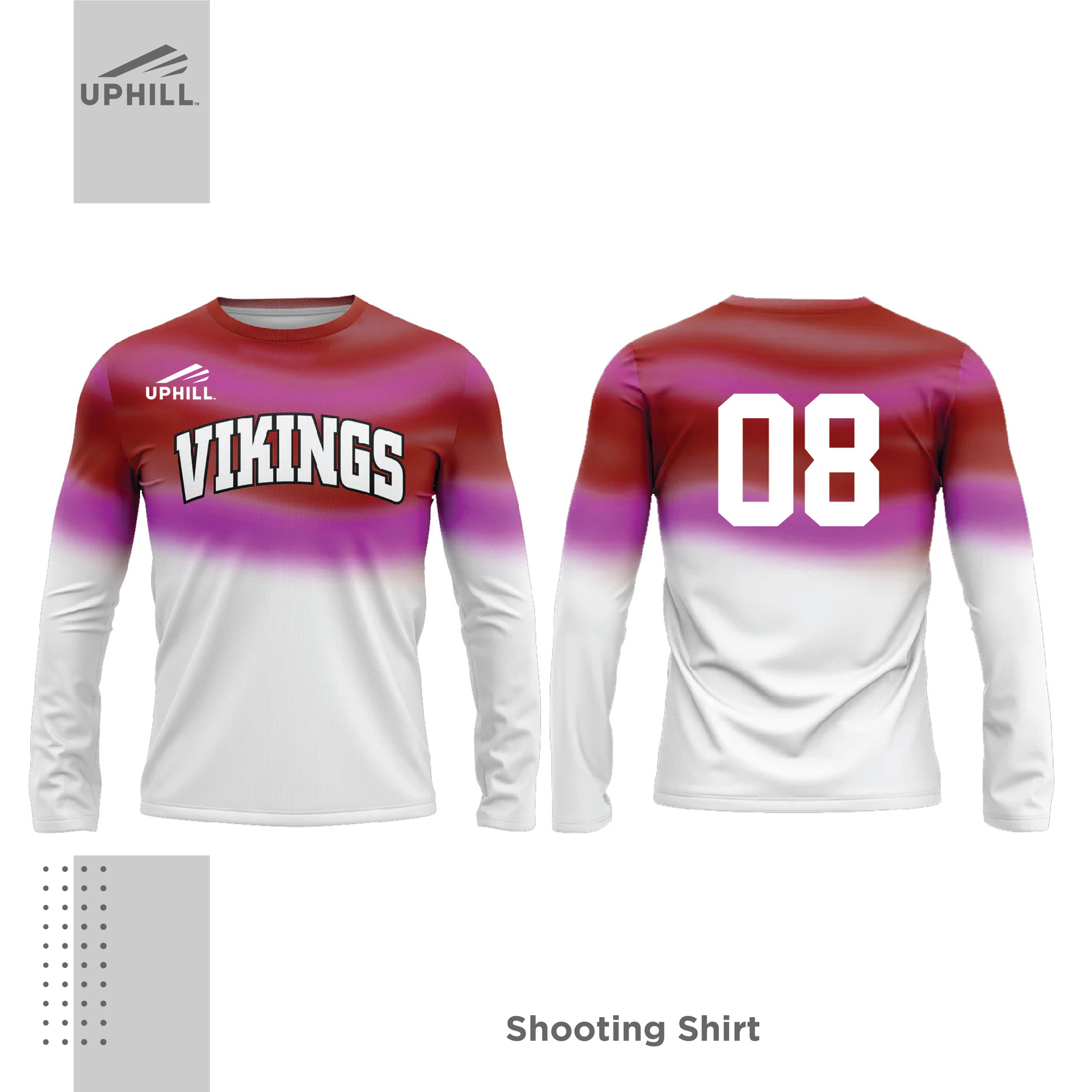 UPHILL™ Sublimation Long Sleeve Shooting Shirt 1