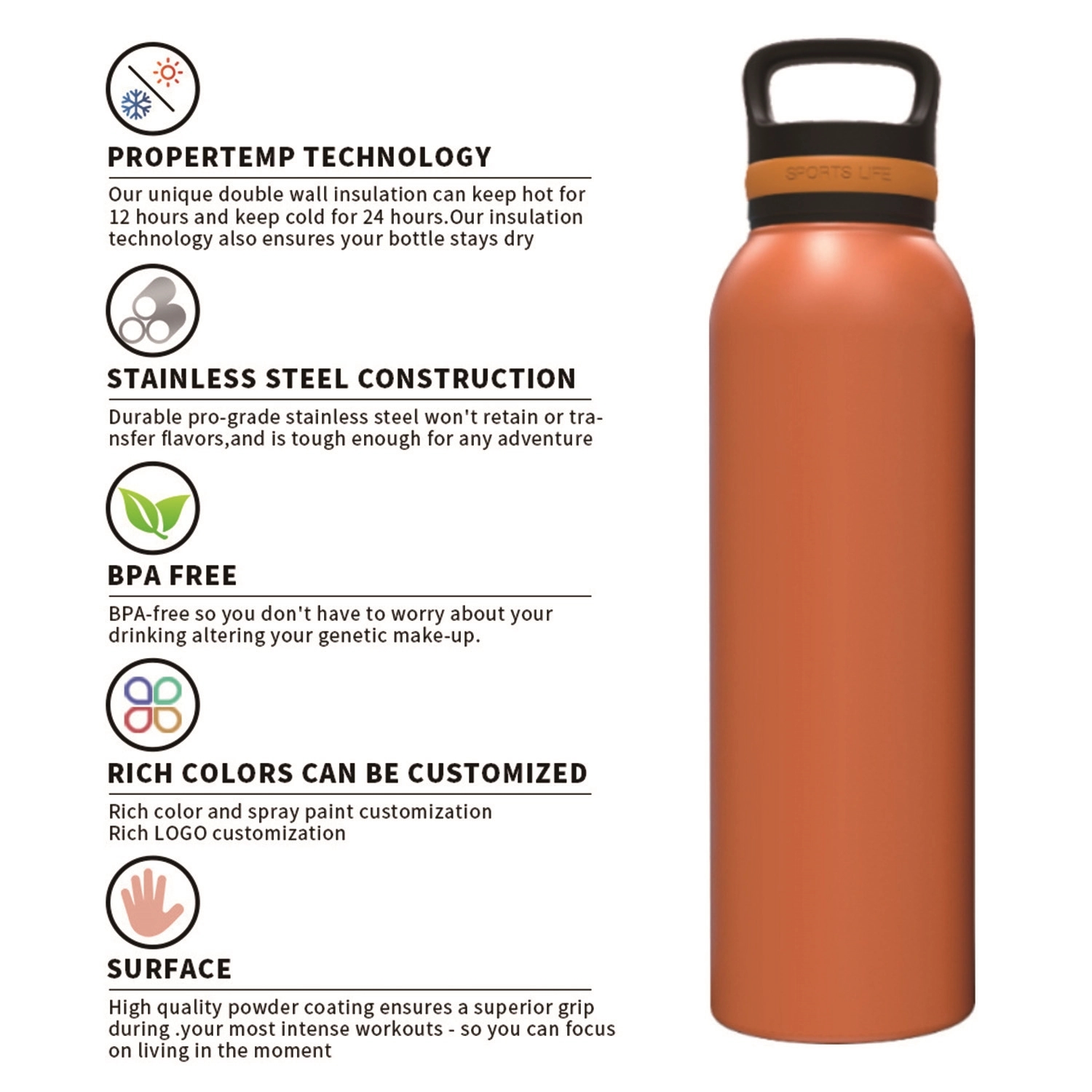 29Oz. Standard Mouth Bottle 8