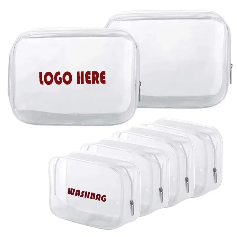 Clear PVC Zipper Cosmetic Bag 2