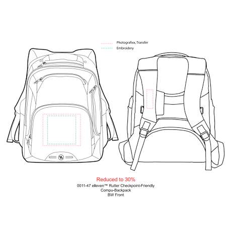 elleven™ Rutter TSA 17" Computer Backpack 13