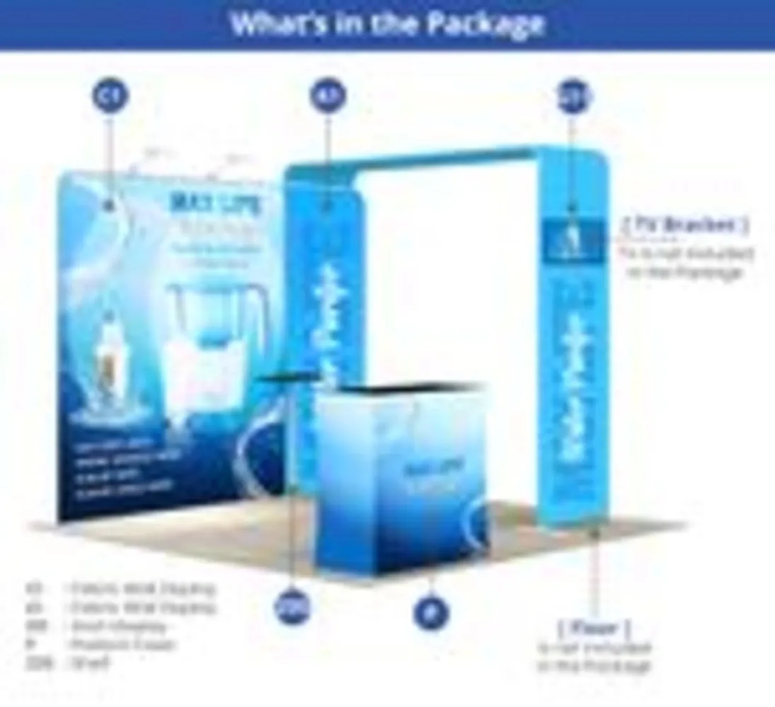 10ft Inline Trade Show Booth - Portable Display 9